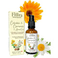 FLORA Organic Calendula & Chamomile Infused in Organic Sweet Almond Oil 100% Pure & Natural Moisturizer for Dry Skin. Revitalize & Protect. 1.7fl oz. Made in Canada