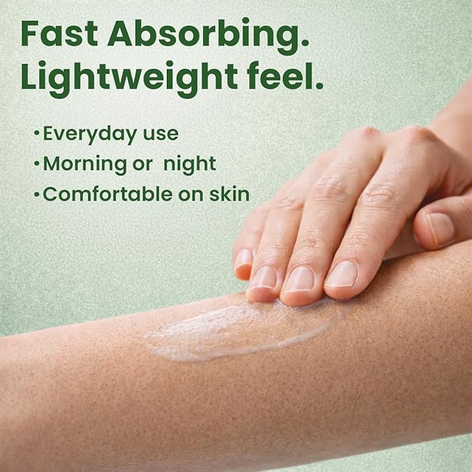 Beef Tallow Body Lotion with Aloe Vera - Grass-Fed Moisturizer for Dry Sensitive Skin, Face and Body - Non-Greasy After Sun Tan Extender, 8oz Pump