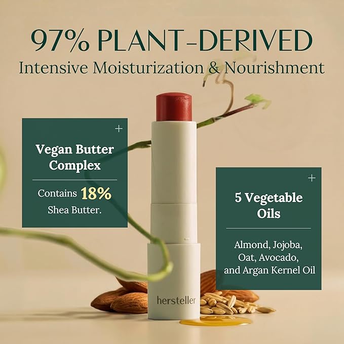 hersteller Nearby Recharging Lip Balm Vegan Butter Complex Intensive Moisturizing Treatment for Dry Lips and Cheek Natural Healthy (Rosy)