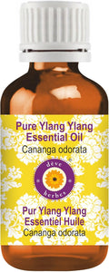 dève herbes Ylang Ylang Essential Oil (Cananga odorata) Pure | Non-Sticky | Non-Greasy | Lightweight | Men & Women | All Skin Types | Steam Distilled 30ml (1 oz)