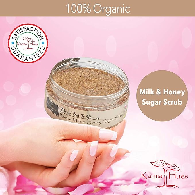 karma organic Natural Sugar Scrub-cruelty-free exfoliating scrub for women