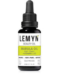 Lemyn Organics Virgin Marula Face Oil | Supercharged with Vitamin C & E | Freshly Made | Intense Hydration & Radiance Boost | Anti-Aging Skin Care and Face Moisturizer | Organic – Vegan – Cruelty-Free