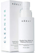 NAELI Gentle Face Cleanser - All Natural Anti Aging Vitamin C Face Wash for Sensitive & Dry Skin with Hyaluronic Acid & Antioxidants - Vegan & Cruelty Free, 4 oz