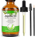 Organic Jojoba Oil 60ml, 100% Pure & Natural Jojoba Oil for Hair, Face, Body & Nails, Moisturize Skin & Helps Fight Acne, Jojoba Oil Organic Cold Pressed Unrefined.(1Pack-2.02fl.oz)
