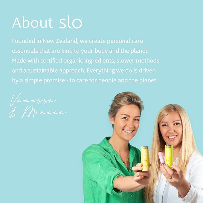 Slo | Natural Lip Balm - All Natural Ingredients, Vegan & Cruelty Free, Hydrating & Soothing, Plastic Free | Raspberry + Rosehip & Vanilla + Cacao & Pina Colada + Zinc | 3 Pack (3 x 0.28oz/8g)