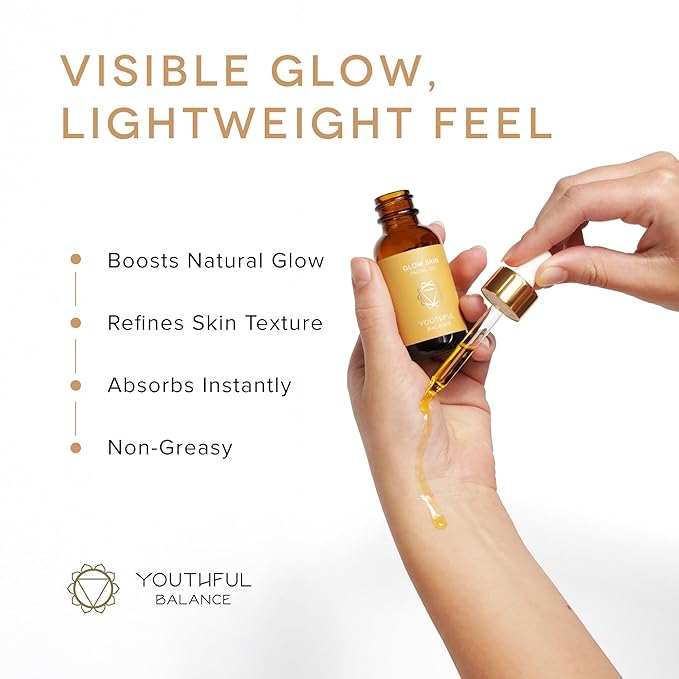 Anti Aging Face Oil - Organic Rosehip Seed Oil, Helichrysum & Frankincense - Lightweight Dropper Facial Oil for Dry & Mature Skin - Firmer, Radiant Looking Skin - Fast Absorbing - 30ml