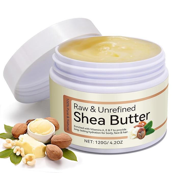 Daiasns African Shea Butter 4.2oz Ivory Grade A Pure Natural Raw & Unrefined Body Butter for Dry and Cracked Skin - Moisturizing Shea Butter - Deep Nourishing Body Hair and Face