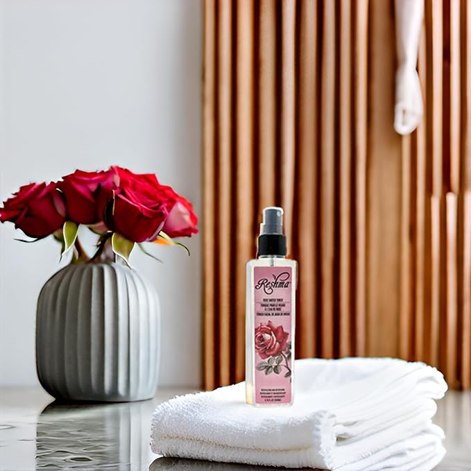 Reshma Beauty Rose Water Toner | Hydrating Mist for All Skin Types and Hair Types| Plant-Based Facial Toner |No Dye and Alcohol Free| for Daily Use and Cruelty Free, 6.76 fl oz (Pack of 1)