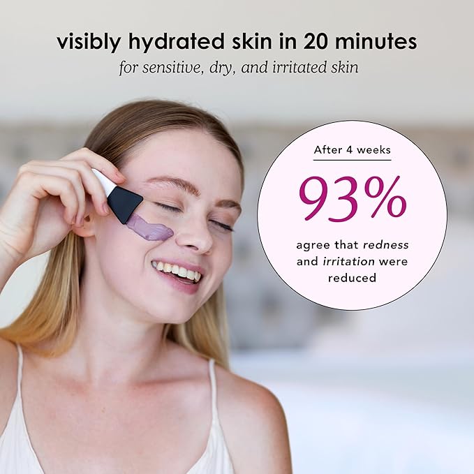 Glorio Calm Aloe Clay Masks (8 count & Applicator), for Reducing Redness & Inflamed Skin, Face Mask Skin Care for Dry, Sensitive Skin Types, Facial Care for Men & Women, Skincare Products for Face