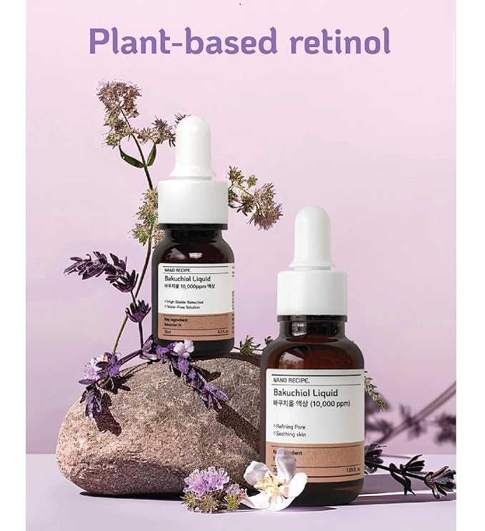Korean Bakuchiol Concentrate Mix 2 Drops In Any Step of Your Skin Care Routine Retinol Alternative Non GMO Vegan Certificate Safe Natural Botanical Antioxidant Cold Pressed 10000ppm 10 ml