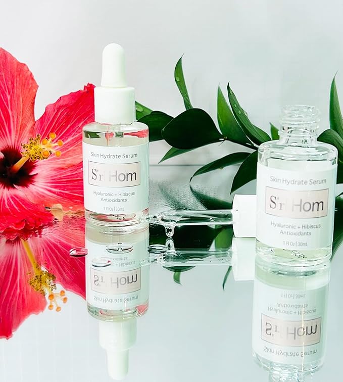 Skin Hydrate Serum, Hyaluronic and Hibiscus + Antioxidants