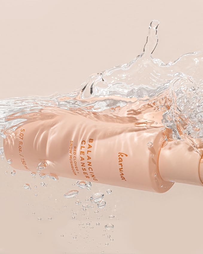 Karuna Balancing Facial Gel Cleanser | Gentle, Non-Stripping Daily Face Wash for All Skin Types | With Niacinamide, Hyaluronic Acid, and Snow Mushroom for Lightweight Hydration |150 ml