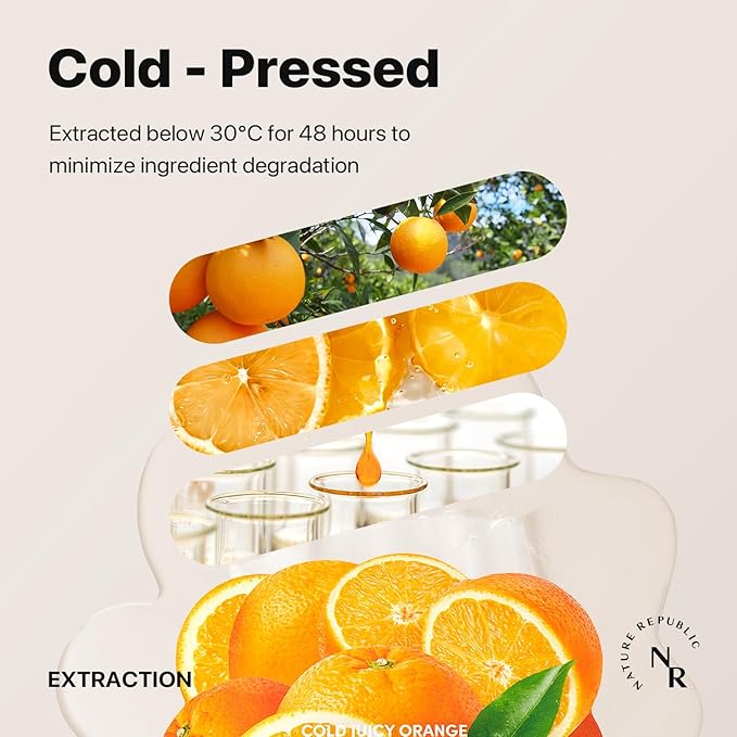 Nature Republic Cold Juicy Fresh Mask Set (10 Pack) | Hydrating & Moisturizing Vegan Sheet Mask for Glowing Skin, Korean Skin Care for All Skin Types, Daily Skincare Routine