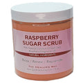 Raspberry Sugar Scrub, Moisturizing and Exfoliating, Natural Ingredients of Coconut Oil, Sugar Intoxicating Scent (8oz, Raspberry)