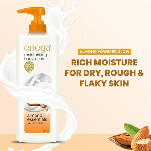 Almond Moisturising Body Lotion for Dry Skin 750 ML, (25.35 Ounce), Winter Essential Body Lotion, Almond Oil Skin Smooth and Deep Nourishing