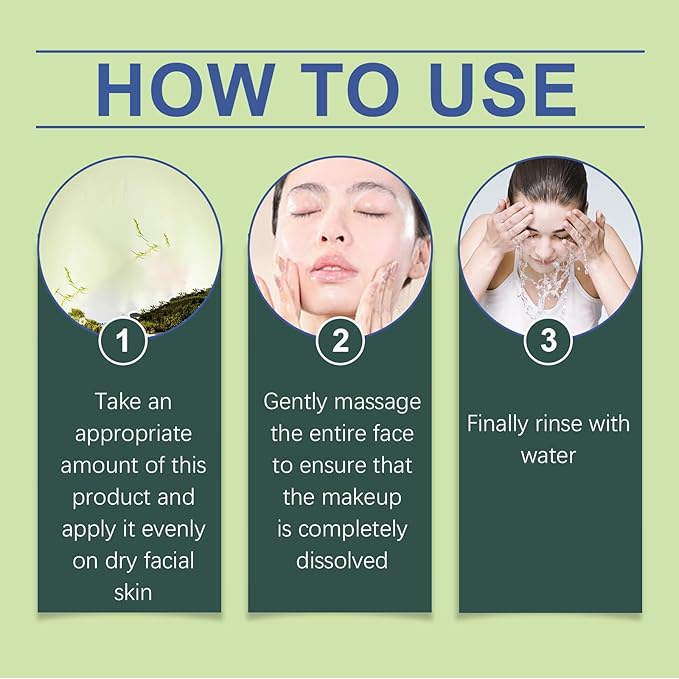 Plant-Based Cleansing Oil with Rosemary & Tea Tree Oil - Makeup Removing Face Wash Oil with Macadamia & Camellia Seed Oils for All Skin Types, 3.38FL.OZ