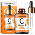 SilkyShark Vitamin C Serum (1 Fl, Oz), Antiaging Facial Essence & Eye Serum with Vitamin C, Hyaluronic Acid, Vitamin E Serums, Radiance Serums, Boosts Skin Collagen