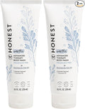The Honest Company Eczema Soothing Therapy Cleansing Body Wash,Naturally Derived Gentle for Baby,Prebiotics Colloidal,Oatmeal,8 oz,(Pack of 2)