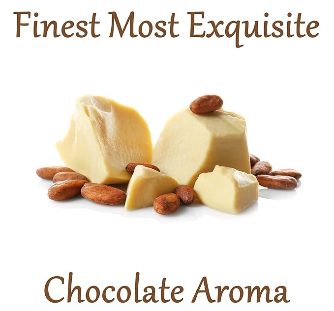 Raw Cocoa Butter 8 oz. Bar - 100% Pure Natural Unrefined FOOD GRADE Arriba Nacional Cacao Bean, Bulk Rich Chocolate Aroma For Lip Balms, Stretch Marks, DIY Base for Body Butters & Soap Making