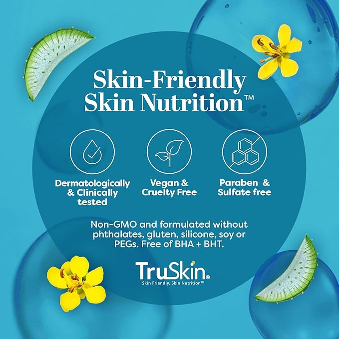 TruSkin Eye Cream for a Hydrated, Brighter-Looking Eye Area - Improve Appearance of Dark Circles & Puffiness - Hyaluronic Acid, Squalane, Green Tea - Under Eye Cream for Women, 0.5 fl oz