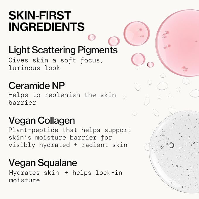 Pacifica Makeup Primer – Kind Glaze Dewy Glow Layer, Hydrating Primer with Vegan Collagen, Squalane & Ceramides for Soft-Focus Radiance, Vegan & Cruelty-Free, 1 fl oz