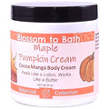 Blossom to Bath Maple Pumpkin Cream Cocoa Mango Body Cream (8 Ounce) - Natural Fragrance - Feels Like A Lotion And Works Like A Butter with a Sweetly Spiced Scent