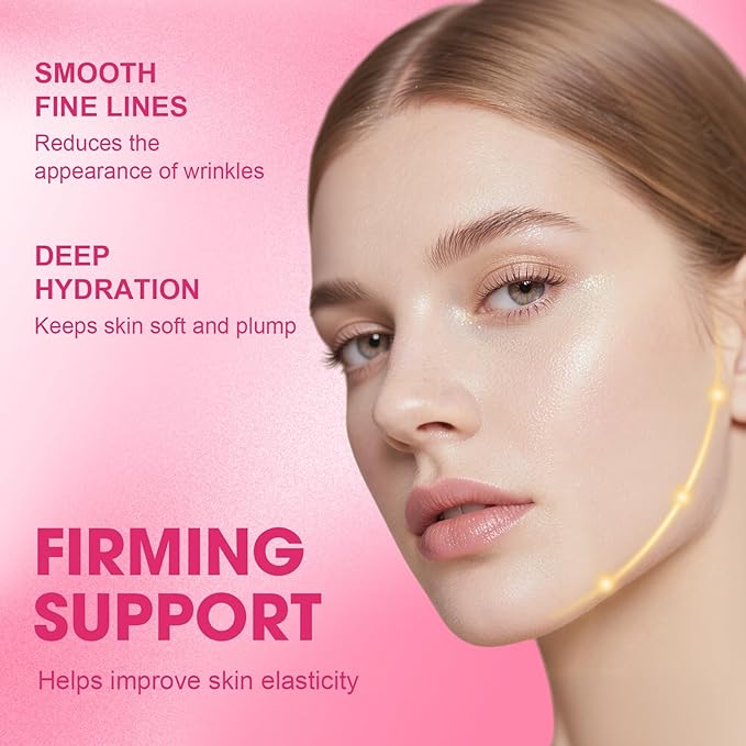 Deep Collagen & Peptide Serum – Hydrolyzed Silk Facial Ampoule for Firming, Smoothing & Hydration, Lightweight Anti-Aging Serum 30ml