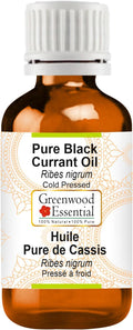 Greenwood Essential Pure Black Currant Oil (Ribes nigrum) Cold Pressed 100ml (3.38 oz)