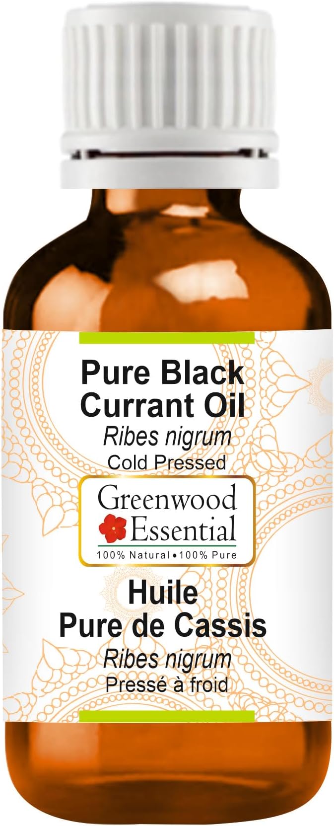 Greenwood Essential Black Currant Oil (Ribes nigrum) | Cold Pressed | Natural | Undiluted | for Diluting Essential Oils | for Skin & Massage | Men & Women | 15ml (0.50 oz)