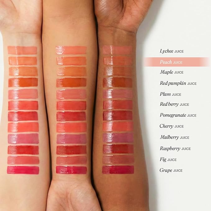 INGA Water Glow Melting Balm - Hydrating Tinted Lip Balm with Soft, Melt-On Texture, Natural Sheer, Glass-Like Finish with Non-Sticky, Lightweight Comfort (PEACH JUICE)