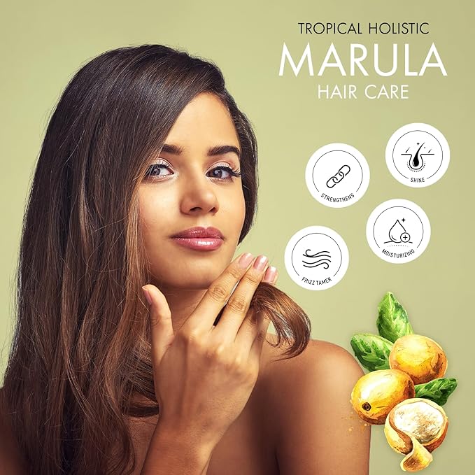 Tropical Holistic 100% Pure Organic Marula Oil 2 oz - Luxury Cold Pressed Unrefined Face Moisturizer For Skin, Hair, Body Care