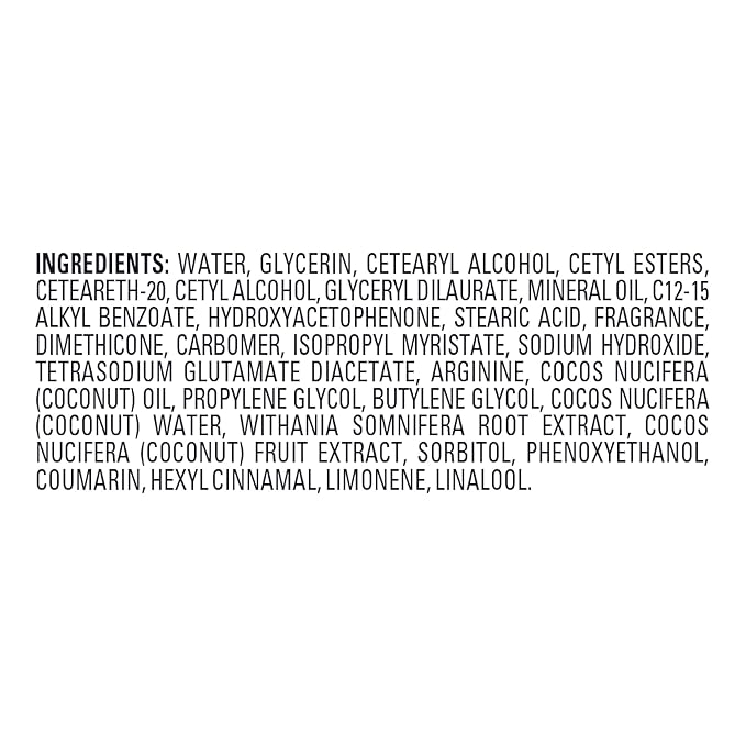 Jergens Hydrating Coconut Body Lotion, Hand and Body Moisturizer, Infused with Coconut Oil, Hydrates Dry Skin Instantly, Dermatologist Tested, 26.5 Oz