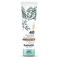 Badger Tinted Sunscreen for Face SPF 40, Lightweight Tinted Mineral Sunscreen w/Sheer Tint Warm Finish for Light or Dark Skin, No White Cast, 80% Organic, Vegan, Water Resistant, Unscented, 1.7 fl oz