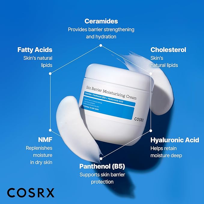COSRX Skin Barrier Moisturizing Body Cream | 100-Hour Hydration For Dry to Extremely Dry Skin, with Ceramide & Hyaluronic Acid | Unscented, Non-Greasy | 15.2 fl oz, Korean Skin Care