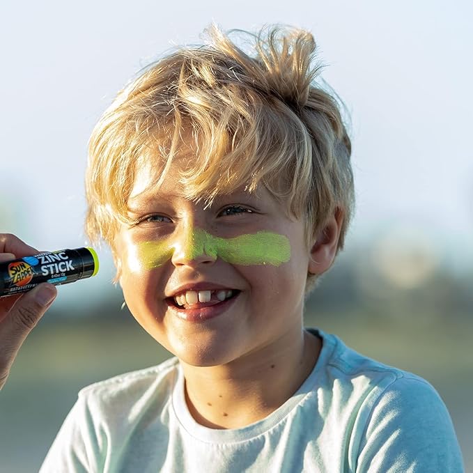 Sun Zapper Zinc Oxide Sunscreen Stick SPF 50+ Yellow – Colored Mineral Sunscreen Stick for Face, Water Resistant Sunblock for Kids and Adults, Travel Size 12g (0.42 oz), Australian Made