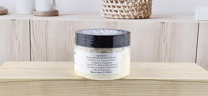 TSA Handmade Whipped Mango Citrus Splash Body Butter Cream, Luxury Body Lotion for Dry Skin, Daily Moisturizing Shea Butter, Sunflower Oil, Women, Men, Teens, 3.5 oz Jar (Citrus Splash, 3.5 oz)