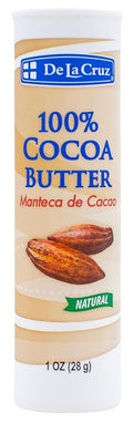 De La Cruz Cocoa Butter Stick - 100% Pure and Natural Cocoa Butter For Dry, Rough Skin - All Natural Hydrating Moisturizer, 1 OZ (1 Stick)