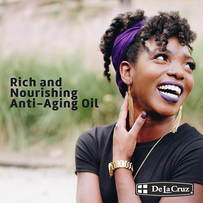 De La Cruz Rosehip Oil, 100% Pure Unrefined Cold-Pressed Chilean Rosehip Seed Oil, Moisturizer To Reduce Fine Lines, Wrinkles 1Fl Oz