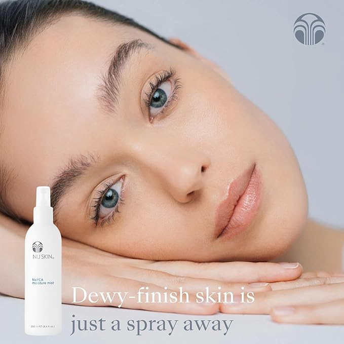 Nu Skin NaPCA Moisture Mist | Revitalizing Moisturizer & Cooling Mist with Hyaluronic Acid | Hydrating Spray for Face, Body & Hair | Sodium PCA for All Skin Types | 8.4 fl. oz. | 2 Pack