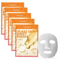 Vitamin C Face Mask For Glass Skin – Hydration & Revitalization For Dull Skin – Dermatologist Tested, Anti-Aging Korean Skin Care – Vegan, Cruelty-Free, Clean Beauty – 5 Sheets