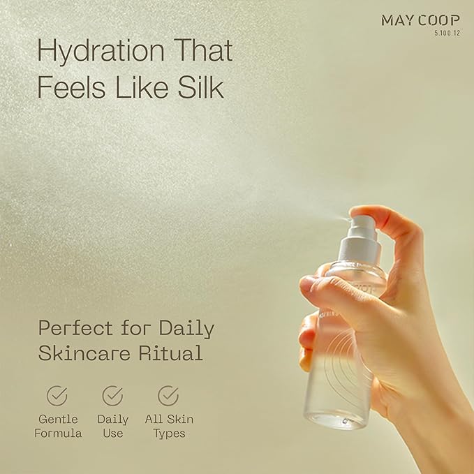 MAY COOP Raw Morning Dew Face Mist | Korean Hydrating Mist with Maple Water & Hyaluronic Acid, Lightweight Facial Spray for Refreshing Daily Care, Suitable for Sensitive Skin, 2.71 fl oz