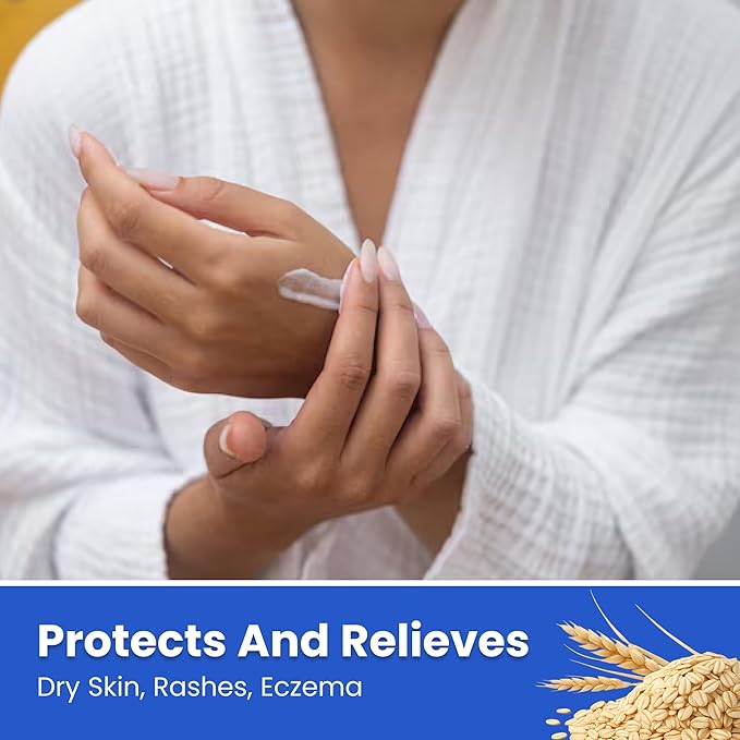 Earth’s Care Eczema Cream For Adults & Kids - Colloidal Oatmeal Eczema Treatment Cream with 9 Moisturizers - 2.4 OZ
