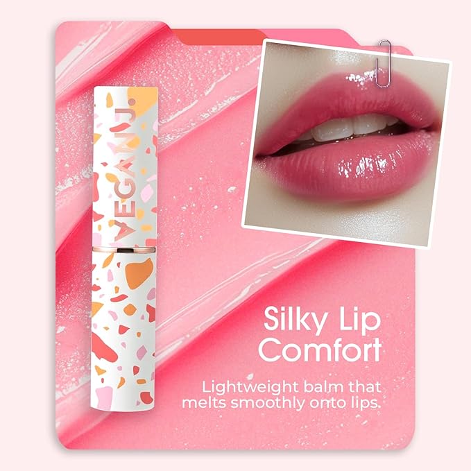 Lip Balm – Long-Lasting Hydration with Natural Color – Korean Beauty, Oasis Plant Complex, Silicone-Free, Vegan & Cruelty-Free Lip Care (002 Blush Pink)