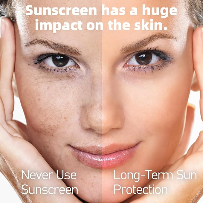 VGO Clear Face Sunscreen SPF 50, Hydrating Sun Essence Leaves No Sticky Feeling Travel Size Sunscreen Against UVA and UVB Rays 50ml / 1.7oz
