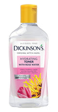 Dickinson's Enhanced Witch Hazel Hydrating Toner with Rosewater, Alcohol Free, 98% Natural Formula, 16 Fl Oz (Pack of 1)