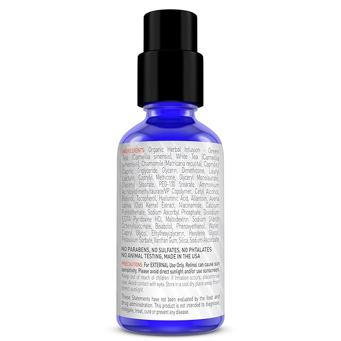 Pure Retinol Creamy Serum LARGE 2oz with Hyaluronic Acid and Vitamin E | Pure Retinol Serum For Face - Unmatched G3L Delivery System - Moisturizer | Made in USA - 2 fl oz/59.4 ml