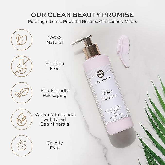Hydrating Mineral Body Lotion Natual Water-Based not greasy Lotion Nurturing and Soothing Daily Lotion (Exotic)