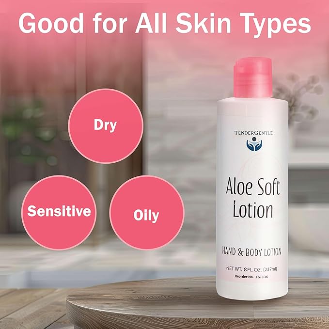 Aloe Lotion for Hands and Body - 8 oz of Aloe Vera Lotion for Dry Skin - Good for Sensitive Skin and Extra and Severely Dry Skin - Aloe Vera Moisturizer