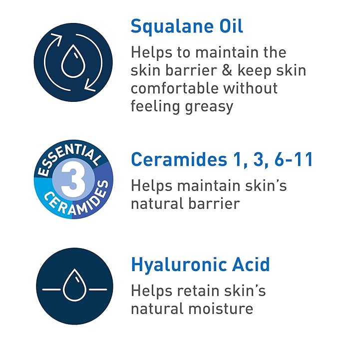 CeraVe Hydrating Foaming Oil Cleanser,Moisturizing Oil Cleanser for Face & Body,Squalane-Oil + Hyaluronic Acid + Ceramides,For Dry to Very Dry Skin,Fragrance Free & Residue Free,19 FL Oz,(Pack of 2)