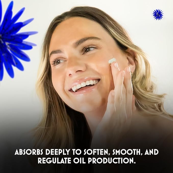 Honestly Essential Blue Jasper Face and Body Moisturizer for Women with SPF | Natural Facial Moisturizing Lotion with Aloe Vera & Jojoba | Hydrating Face Cream with SPF for Nourished Skin | 2oz